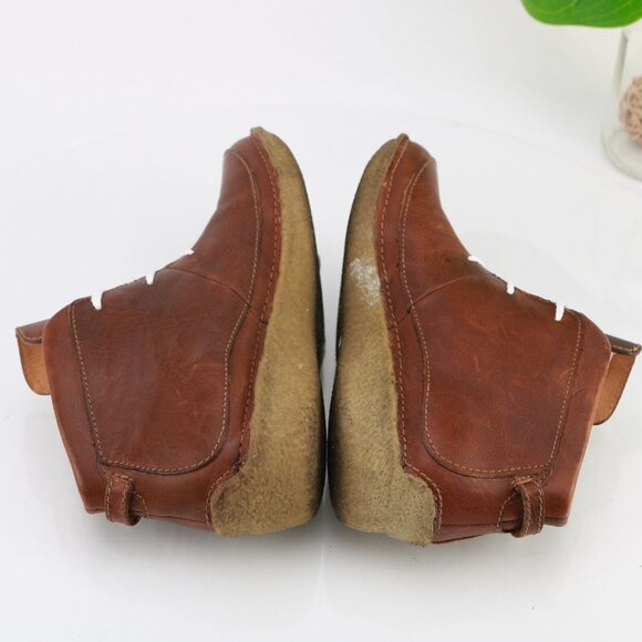 Duluth Womens Andina Boot Size 8.5 Brown Leather Lace Up Comfy Crepe Sole Bootie - Picture 8 of 11